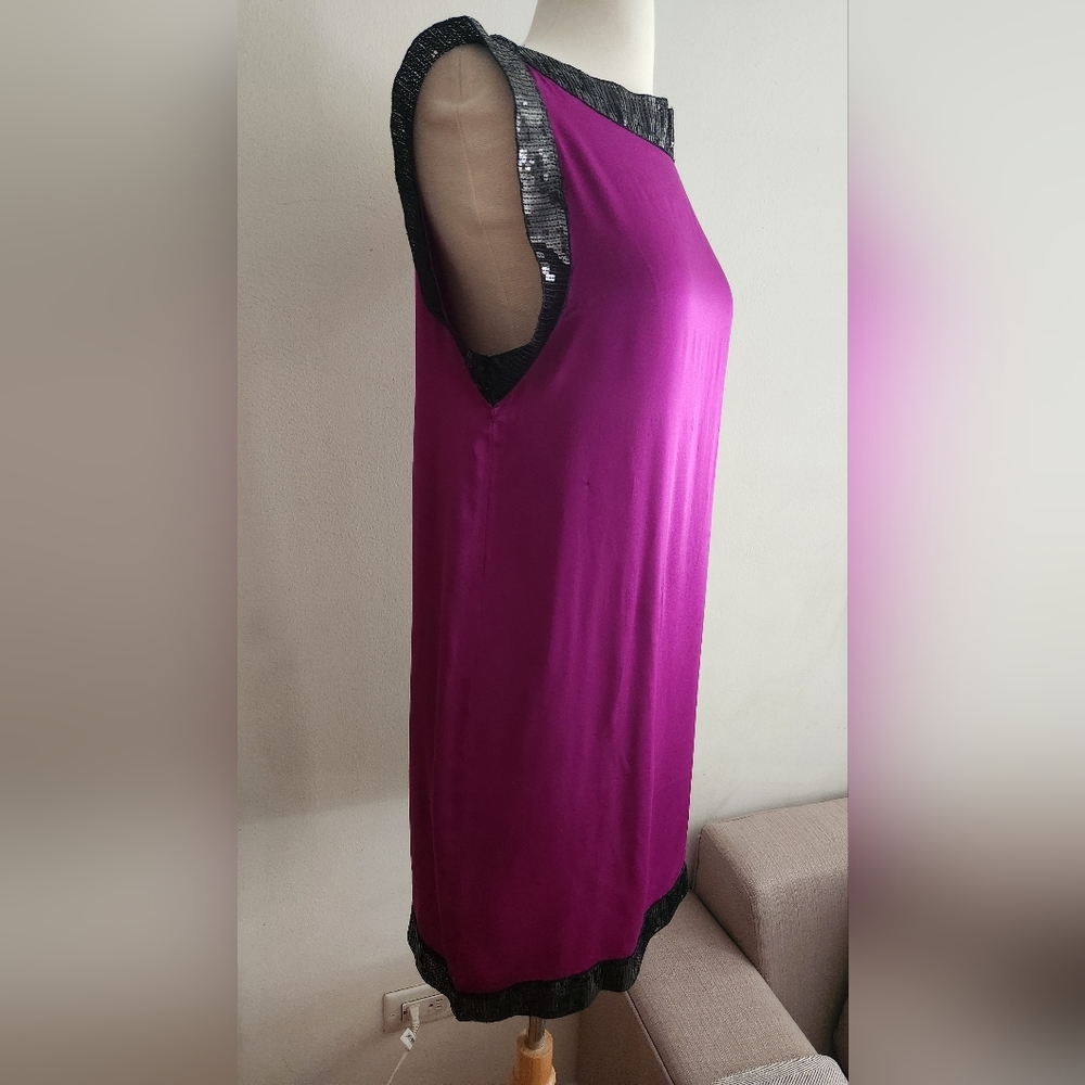 Sunner Silk & Sequin Dress in Size Small